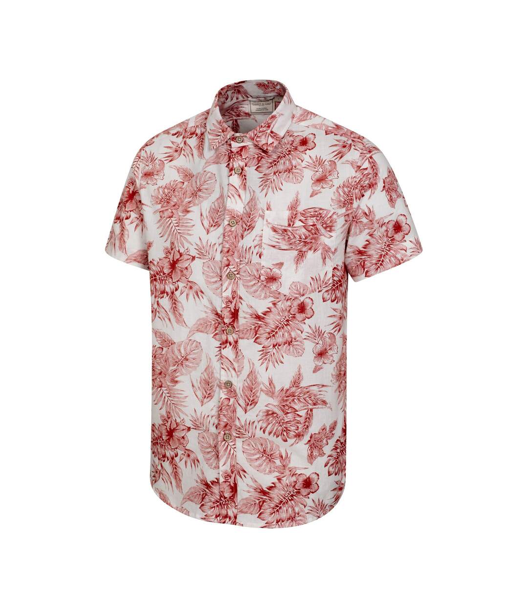 Chemise tropical homme rouille / blanc Mountain Warehouse Mountain Warehouse