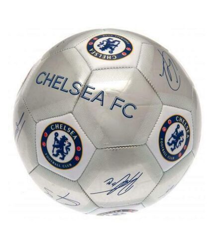 Chelsea FC - Ballon de foot (Argenté) (Taille 5) - UTSG18998