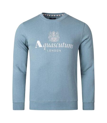 Mens Big Logo Active Sweatshirt Blue Aquascutum