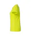 Womens/ladies Plain T-shirt Visibility Green Clique-3