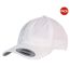 Lot de 2  casquettes de baseball adulte blanc Yupoong-1