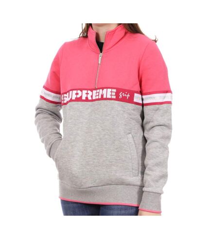 Sweat Rose/Gris Femme Supreme Grip Brigit - S