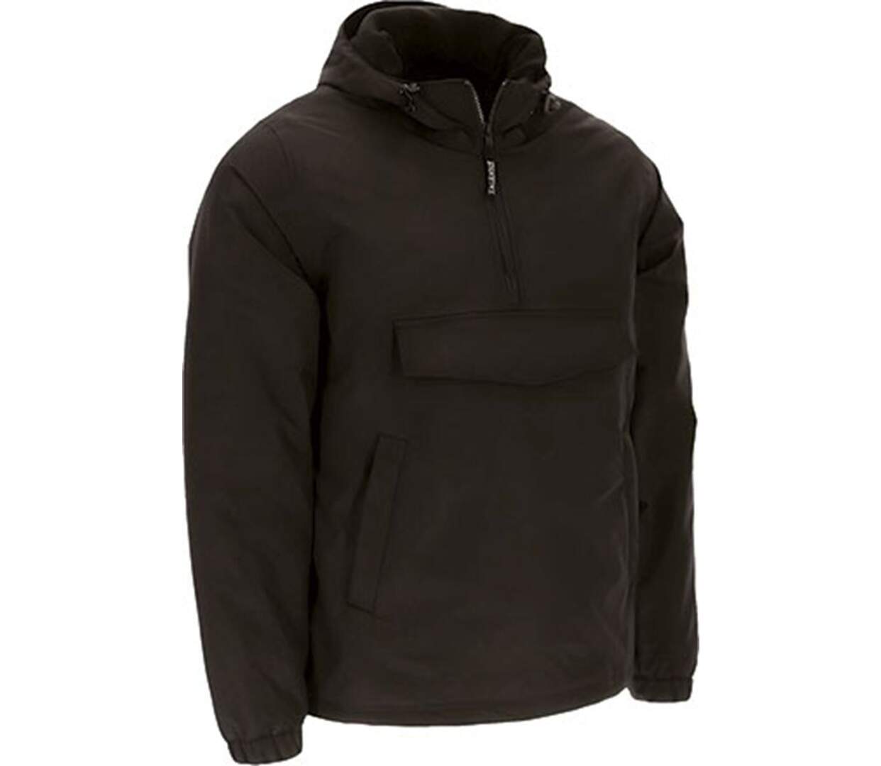 Sweat à capuche et demi-zip chaud et imperméable - Homme - OAK - noir-1