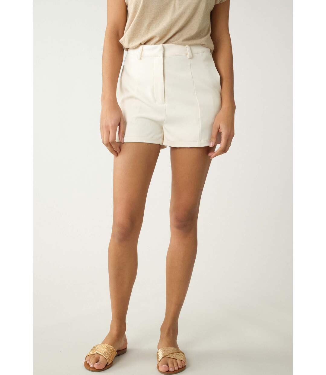 Short en twill pour femme SILIA-1