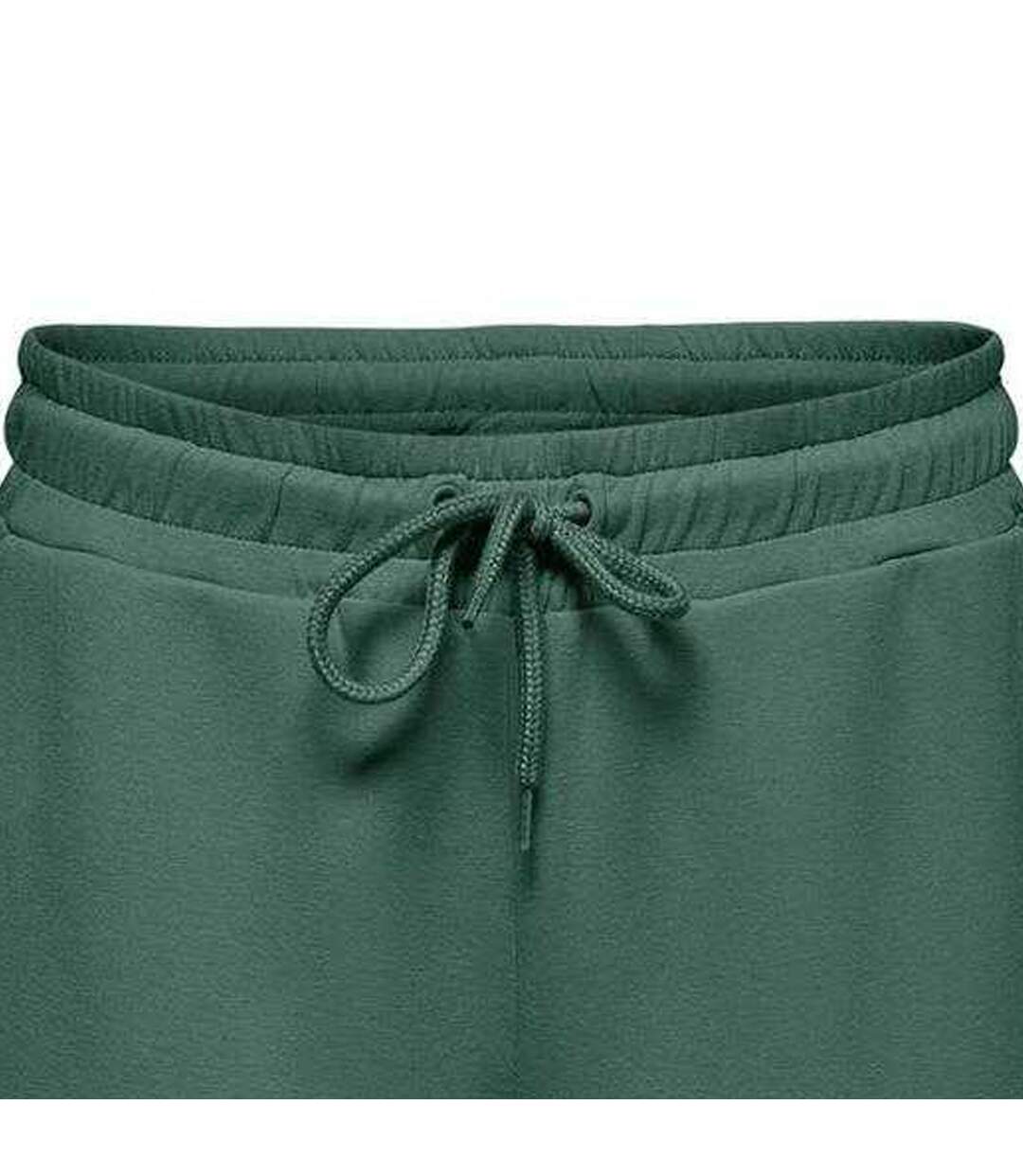 Womens/ladies Cuffed High Waist Sweatpants Duck Green Melange Only Play-3