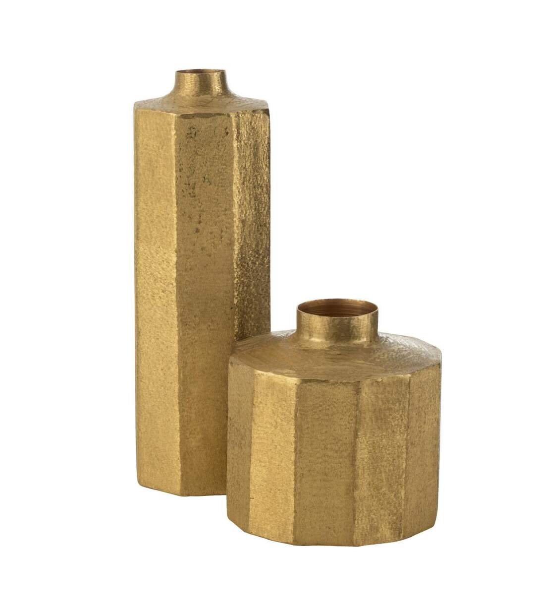 Vase Haut Déco Octogone 55cm Or-2