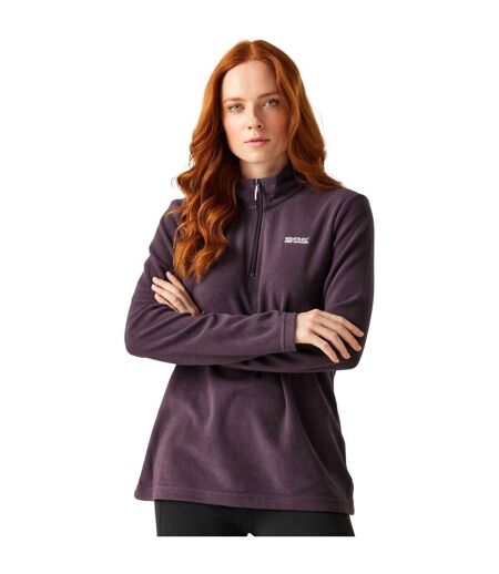 Great Outdoors Womens/ladies Sweetheart 1/4 Zip Fleece Top Deep Plum Regatta