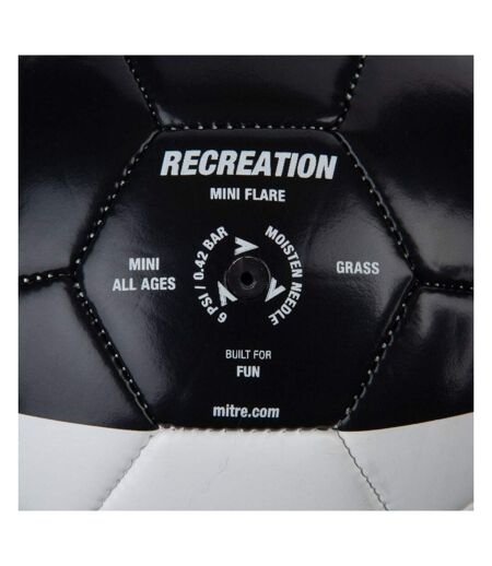 Flare Mini Football One Size White Black Mitre