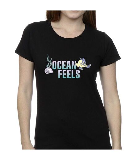 Disney T-shirt coton Ocean The Little Mermaid Femme/Ladies (Noir) - UTBI26375