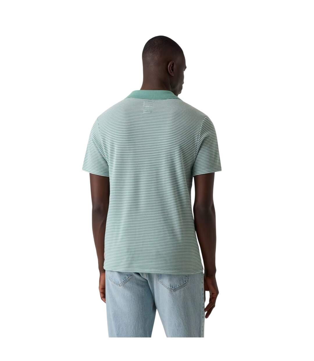Mens Regular Polo Shirt Slick Blue Guess-3