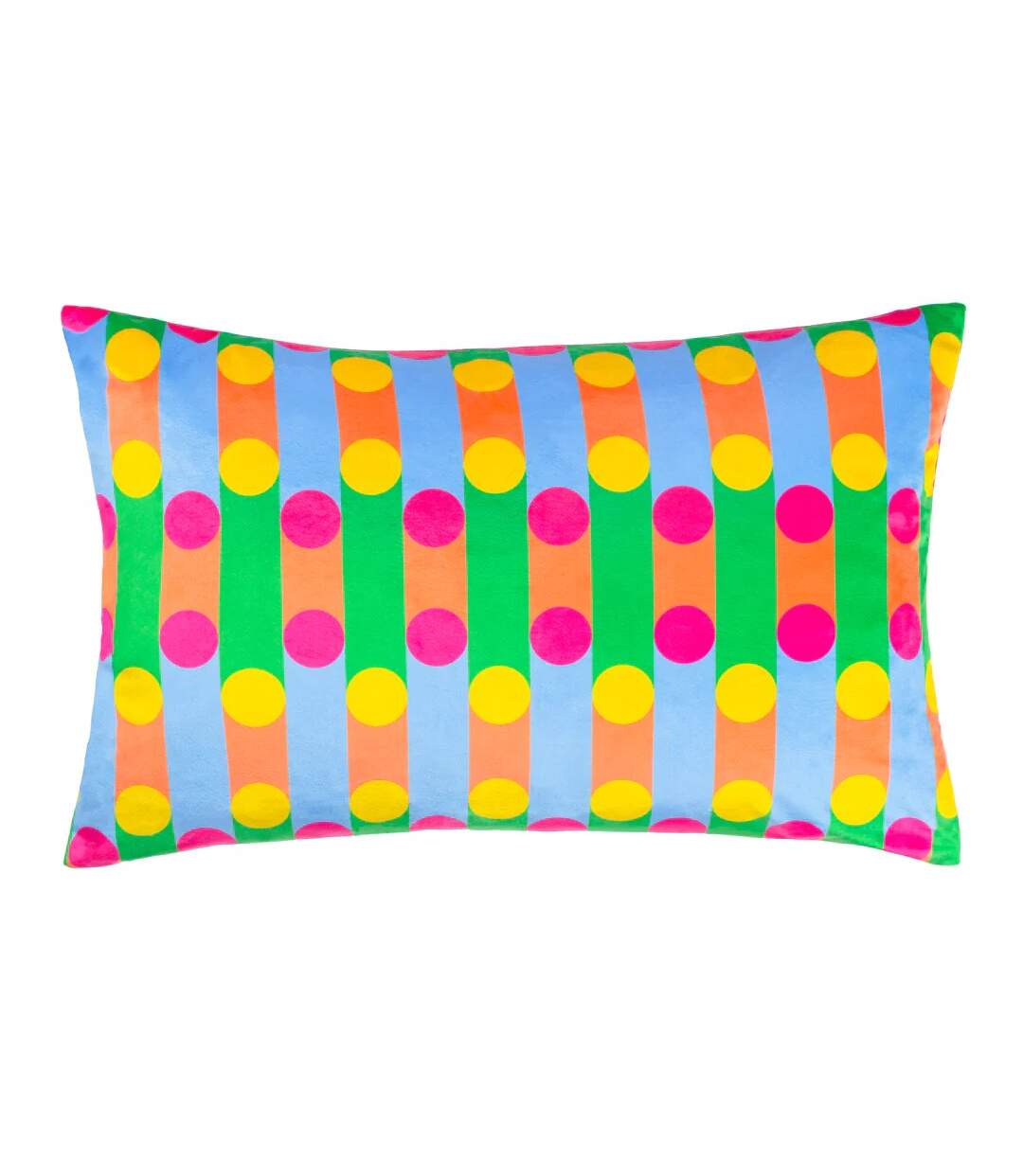 Bon bon velvet cushion cover 60cm x 40cm multicoloured Heya Home-1