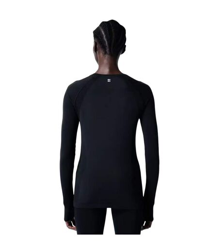 Haut Manches Longues Entraînement Athlete Femme Noir Sweaty Betty
