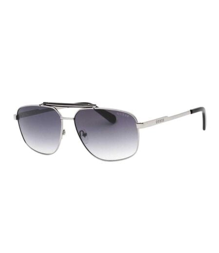 Lunettes De Soleil Motif/style Fumé Dégradé Homme Taille Unique Argenté Foncé Guess
