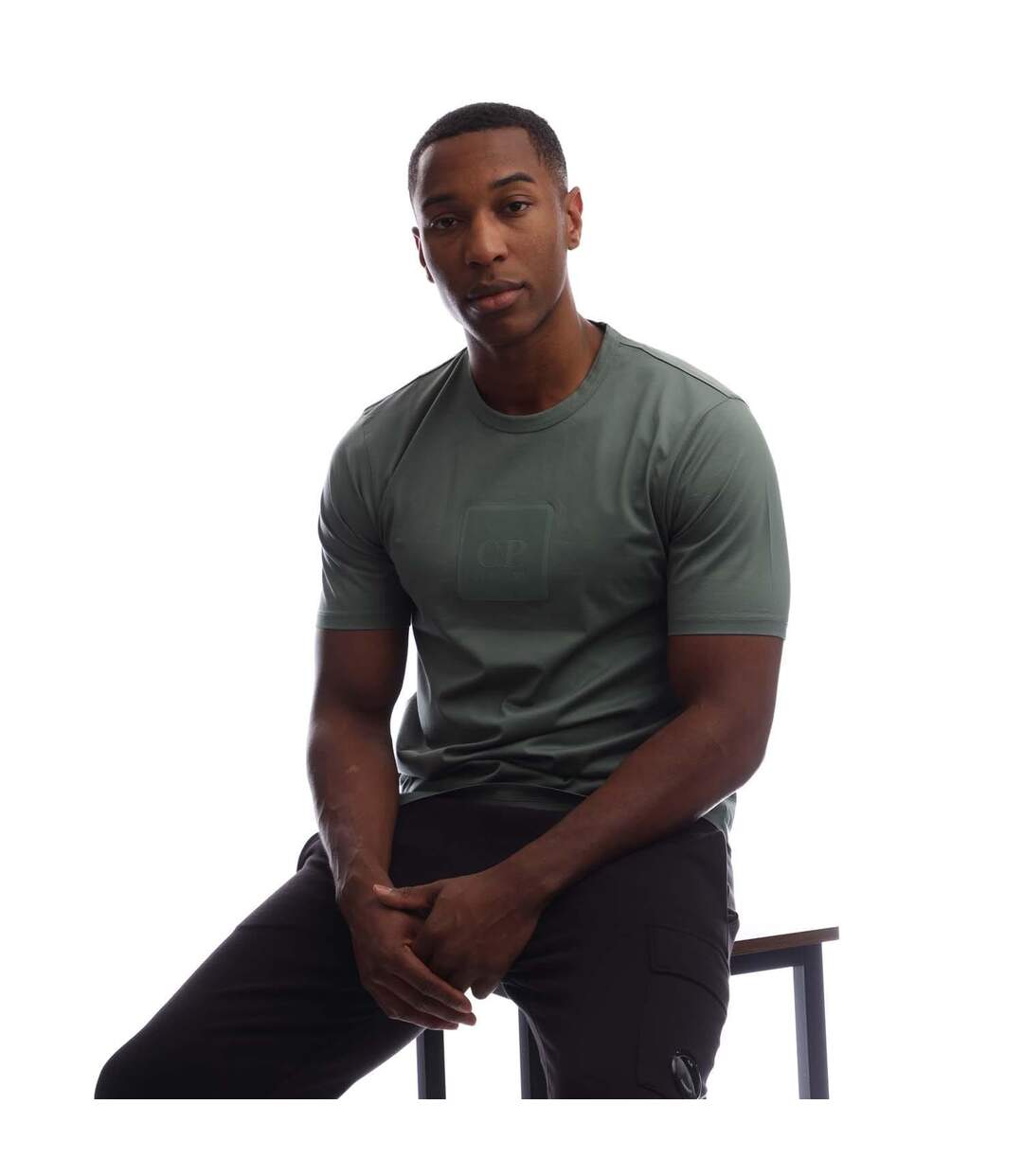 T-shirt Homme Vert C.P. Company-1