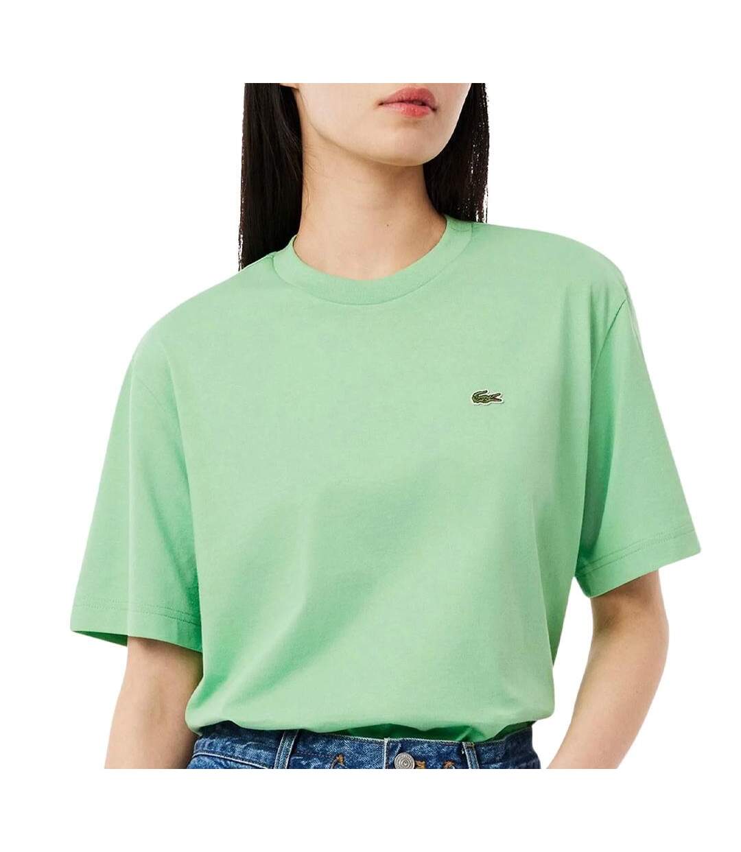 T-shirt vert femme lacoste tf7215-1