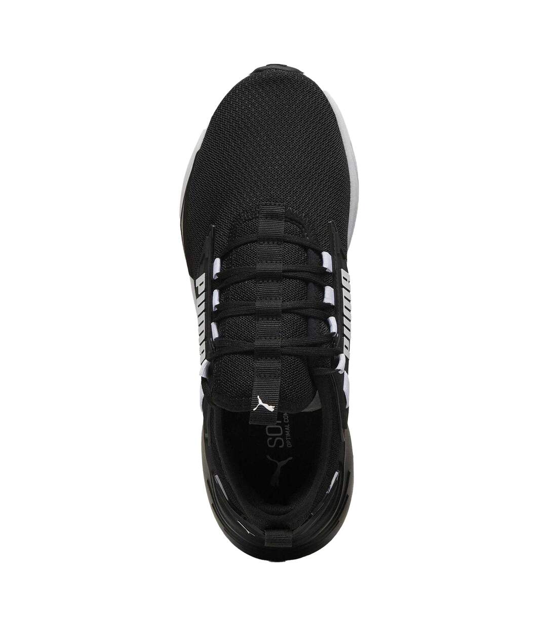 Mens 3 Runners Trainers Black Pure White Puma-3