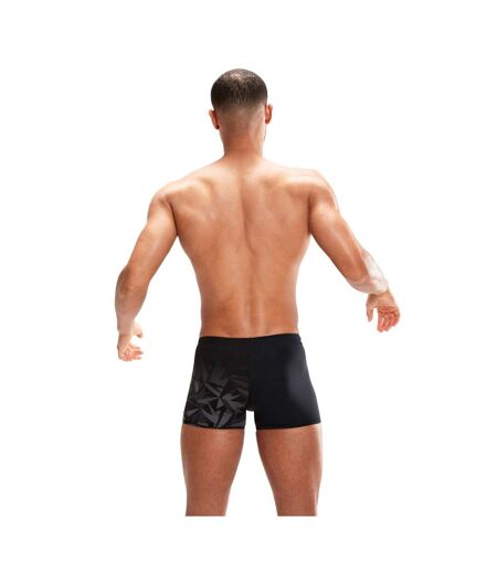 Short De Bain Hyperboom Homme Noir Gris Oxyde Speedo