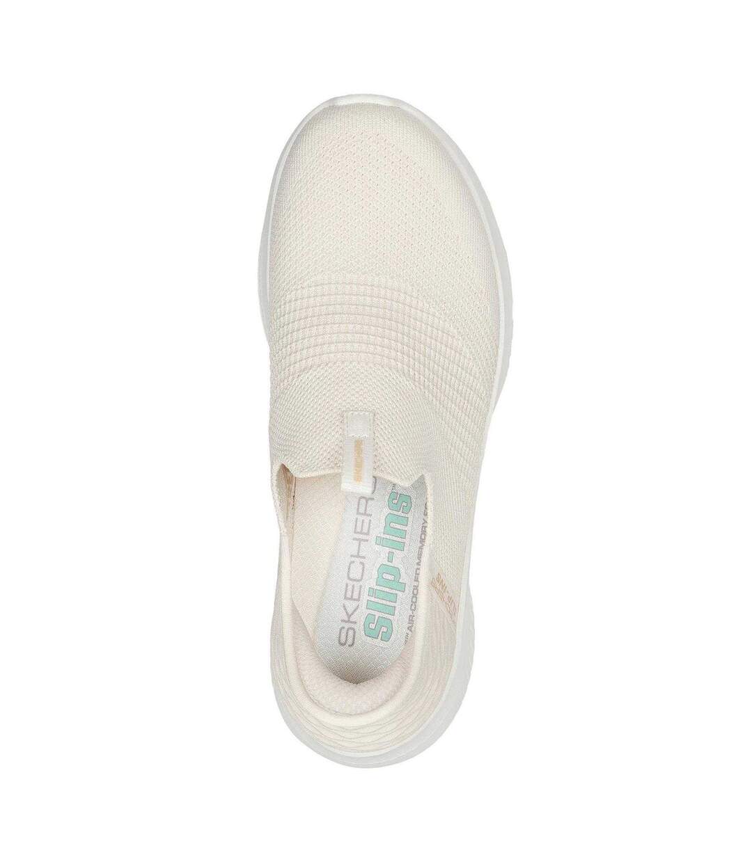 Baskets Ultra Flex 3.0 Smooth Step Femme Blanc Cassé Skechers-3