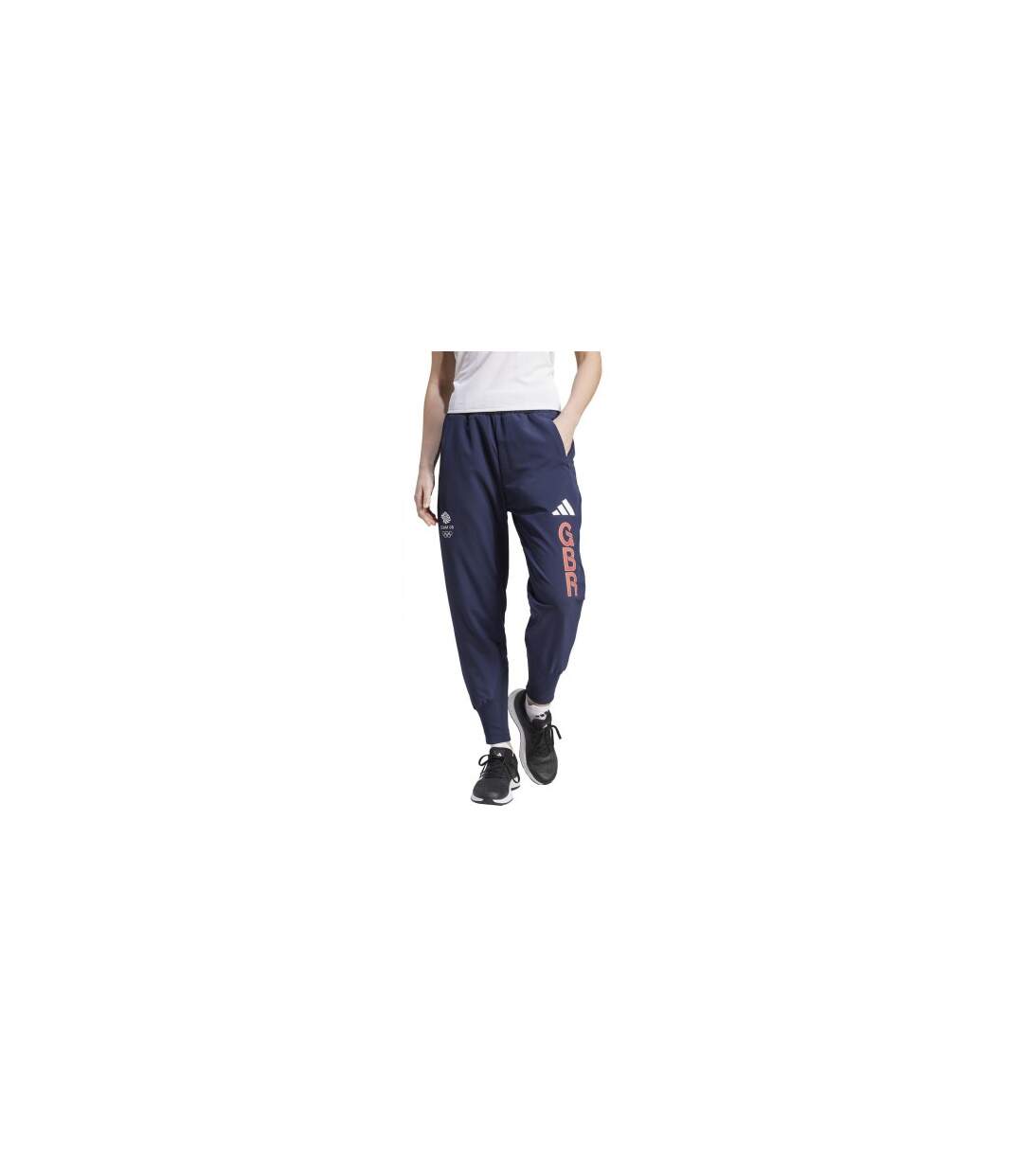 Pantalon De Survêtement Team Gb Femme Bleu Encre Adidas-1