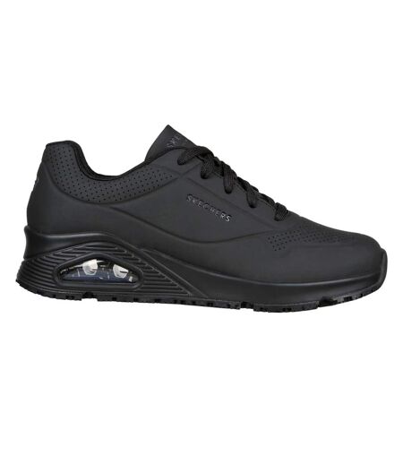 Womens/ladies Uno Sr Safety Trainers Black Skechers