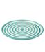 Assiette de Présentation en Céramique Granada Rayure 34cm Bleu Aqua-2