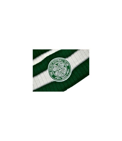 Celtic FC Unisex Adult Bobble Knitted Beanie (Green/White)