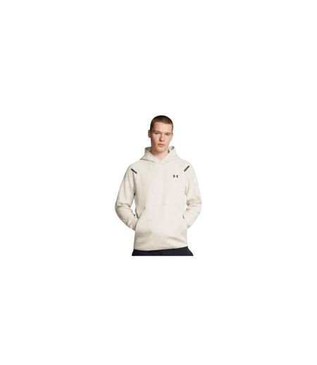 Mens Essential Fleece Raglan Hoodie White Black Under Armour