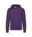Sweat À Capuche Classic Adulte Violet Fruit Of The Loom-1