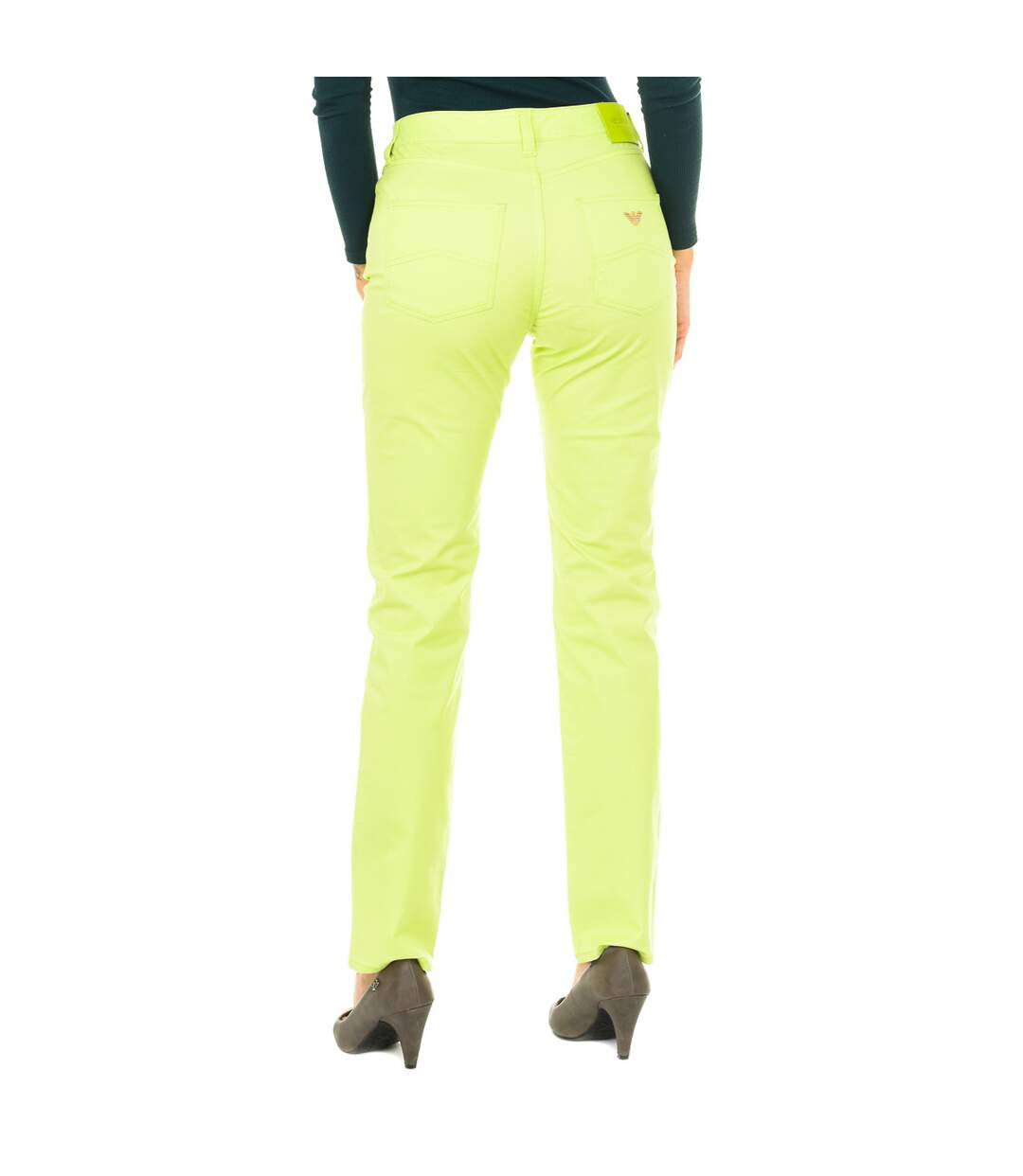 Long stretch fabric pants 3Y5J18-5NZXZ woman