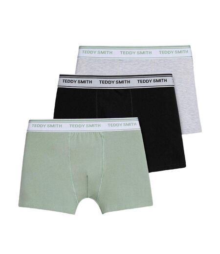 Lot de 3 boxers gris/kaki homme teddy smith 1ts/52/9 - l