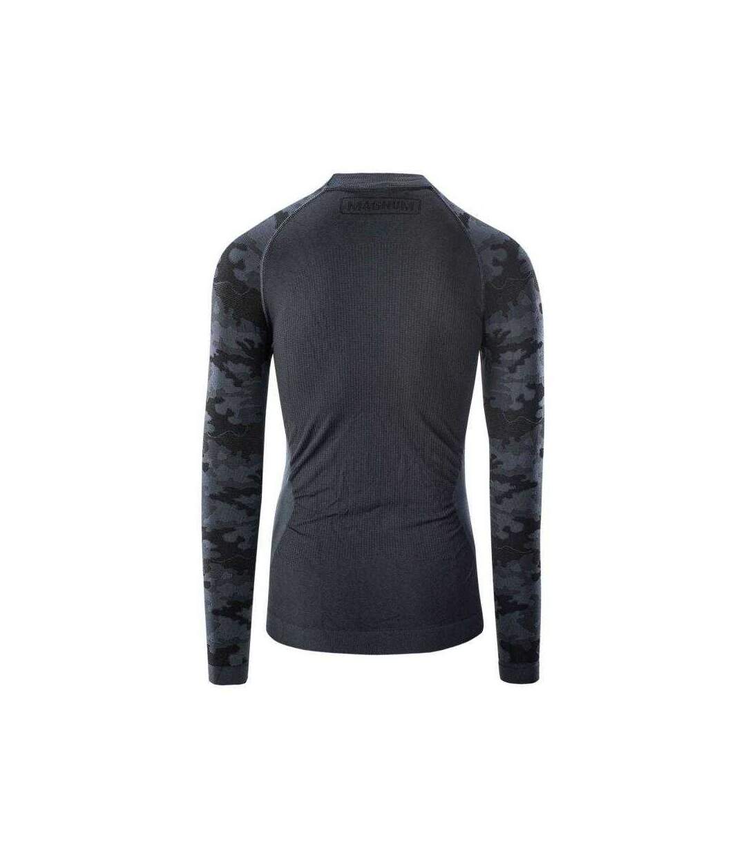 Mens Camo Thermoactive Thermal Top Black Magnum-2