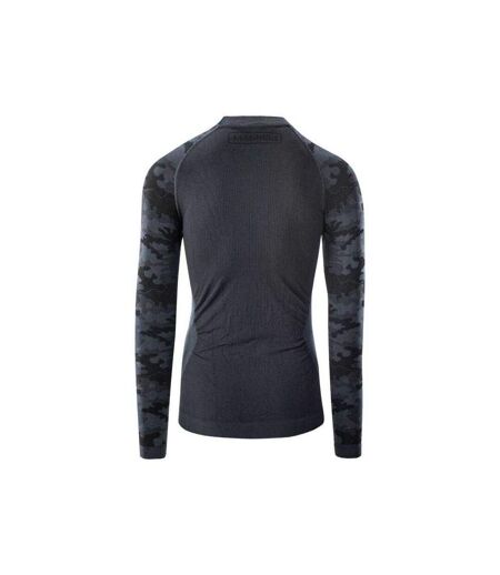 Mens Camo Thermoactive Thermal Top Black Magnum