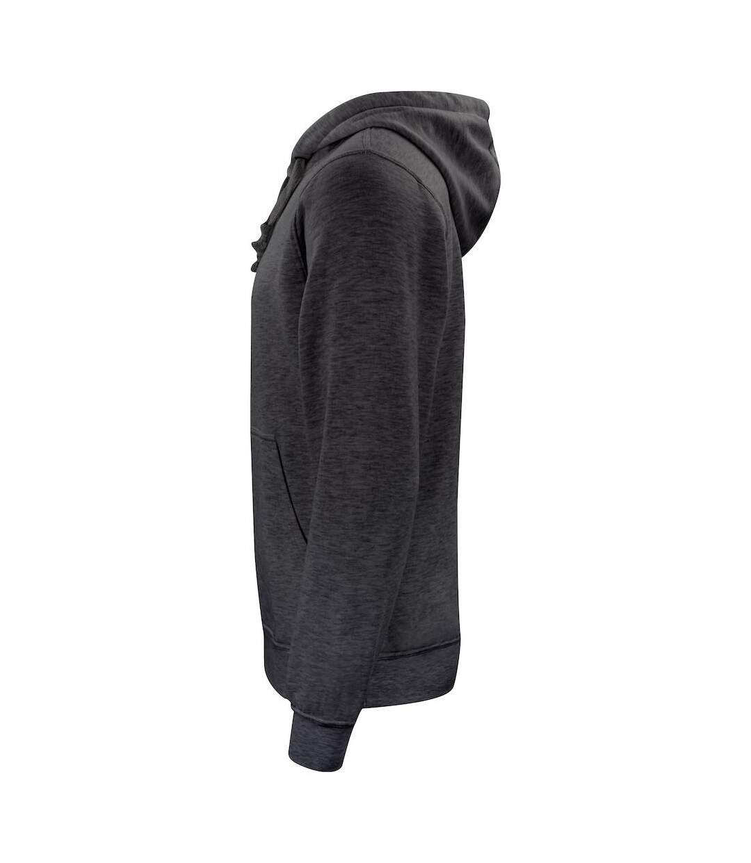 Sweat à capuche basic adulte anthracite chiné Clique