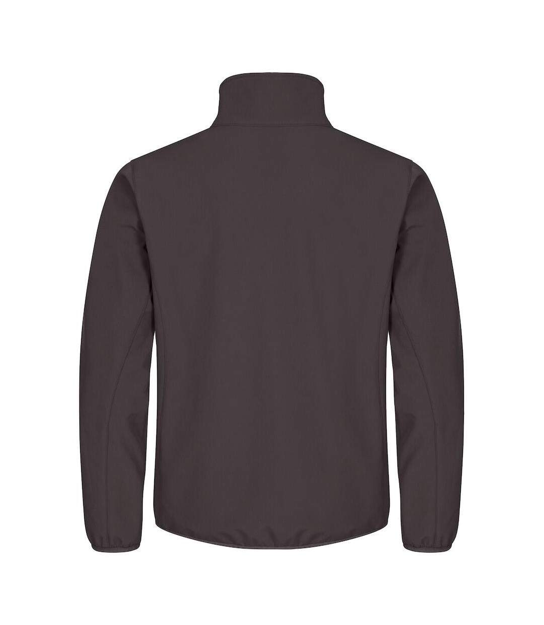 Mens Classic Soft Shell Jacket Dark Grey Clique-2