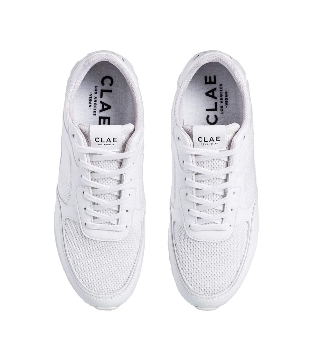 Womens/ladies Logo Low Cut Trainers White CLAE-3