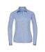 Chemisier Manches Longues Femme Bleu Clair Russell Collection-1