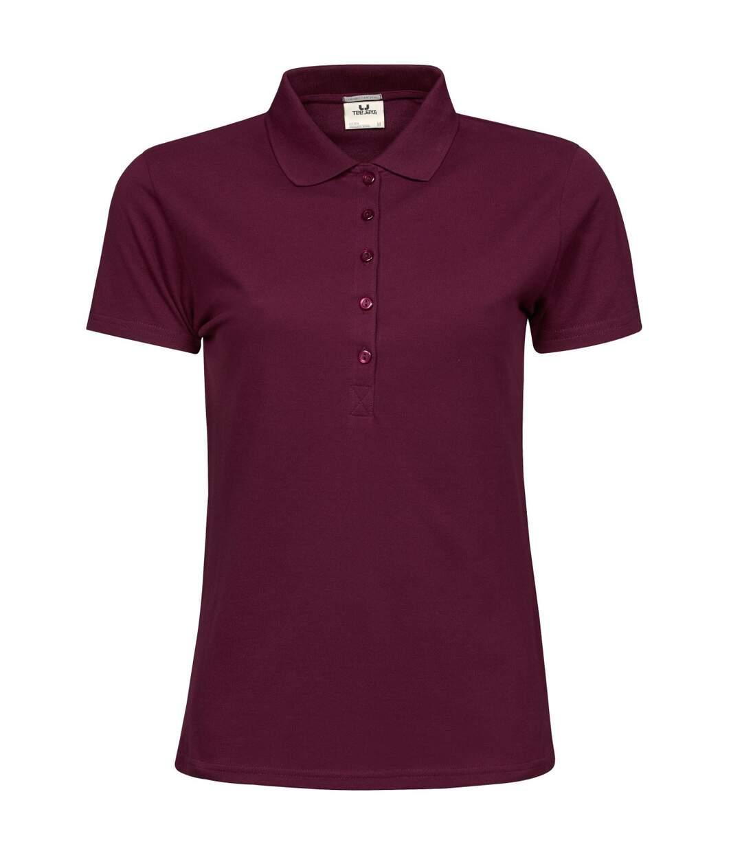 Polo à manches courtes femmes bordeaux Tee Jays