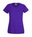 Fruit Of The Loom Ladies/Womens Lady-Fit Valueweight Short Sleeve T-Shirt (Purple)