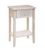 Table de chevet Hina 1 tiroir - Hauteur 67,5 cm - Bois blanchi-1