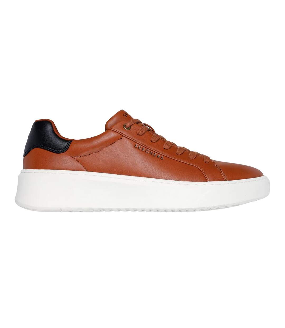 Mens Court Break Suit Trainers Cognac Skechers-3