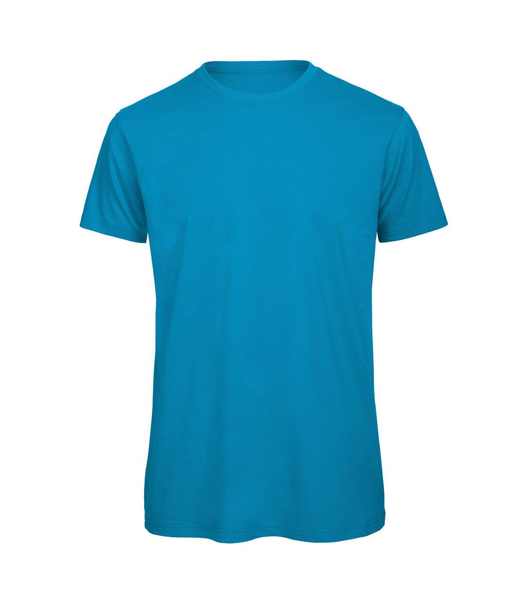 T-shirt en coton bio homme turquoise B&C Favourite-1