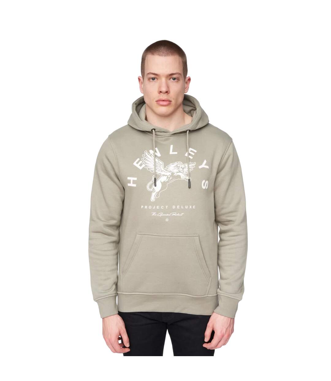 Mens Colhen Hoodie Dusty Olive Henleys-2