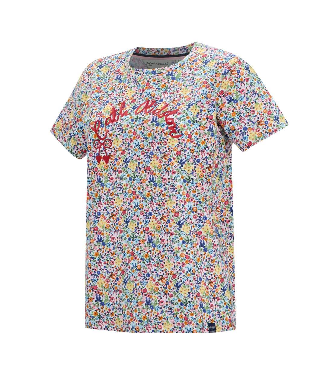 T-shirt Manches Courtes En Coton Motif/style Petites Fleurs Cath Kidston Femme Crème Harmonie Floral Regatta-4