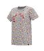 T-shirt Manches Courtes En Coton Motif/style Petites Fleurs Cath Kidston Femme Crème Harmonie Floral Regatta-4