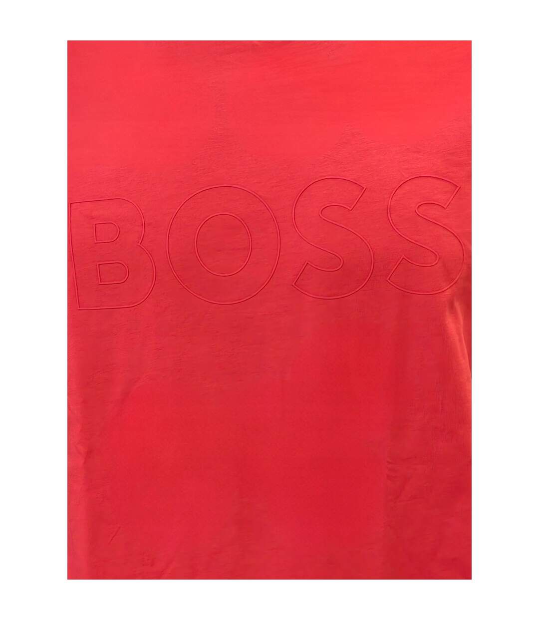 T-shirt Motif/style Logo Homme Rouge Boss-3