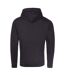 Hoods Mens Cross Neck Hoodie Black Smoke AWDis-2