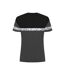 Womens/ladies Progression Hi-vis T-shirt Grey Black Projob-2