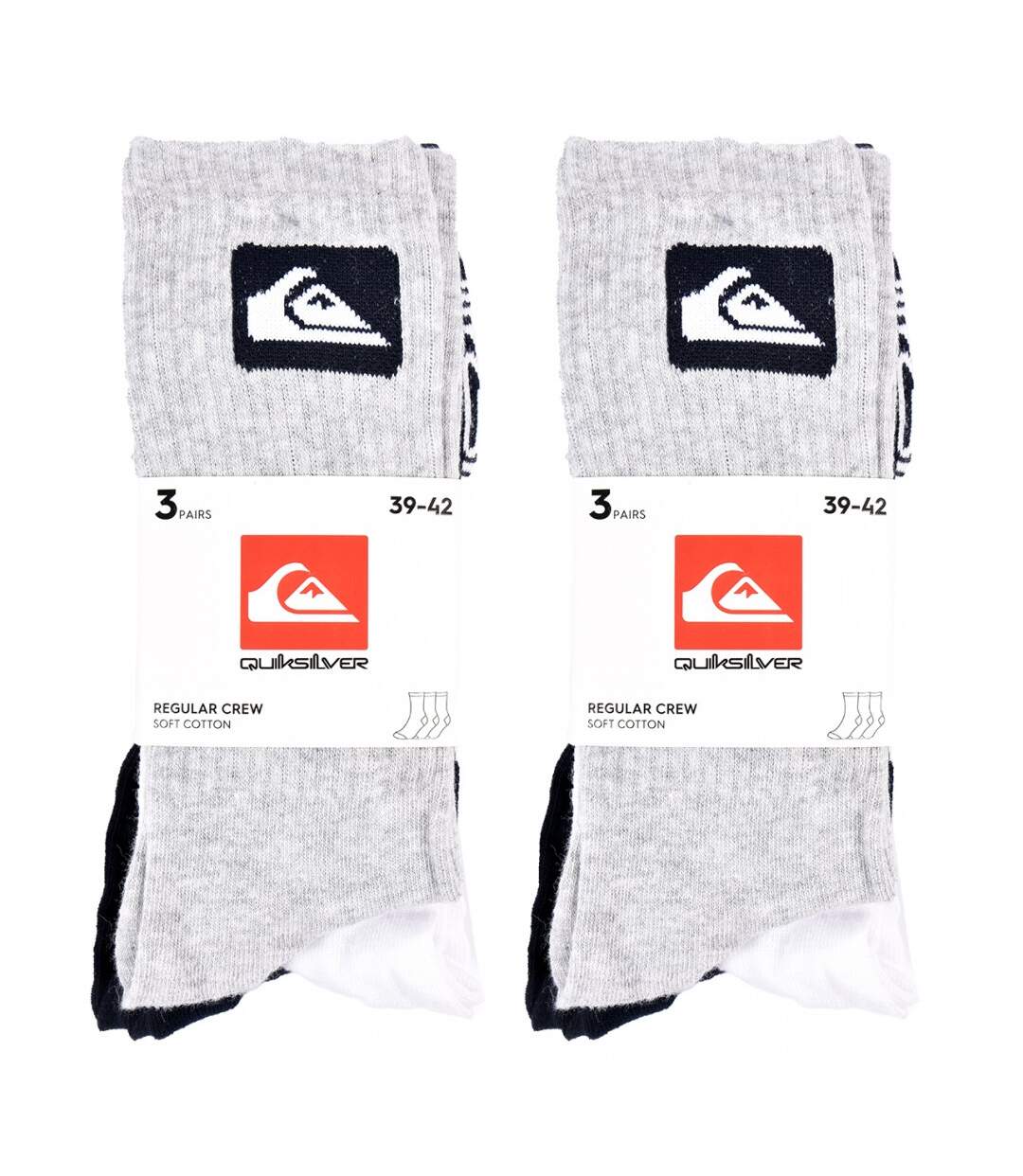 Chaussettes QUIKSILVER REGULAR CREW - Pack de 6-4