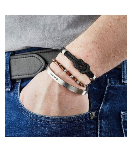 Bracelet marrons/acier homme geographical norway 315021 - taille unique