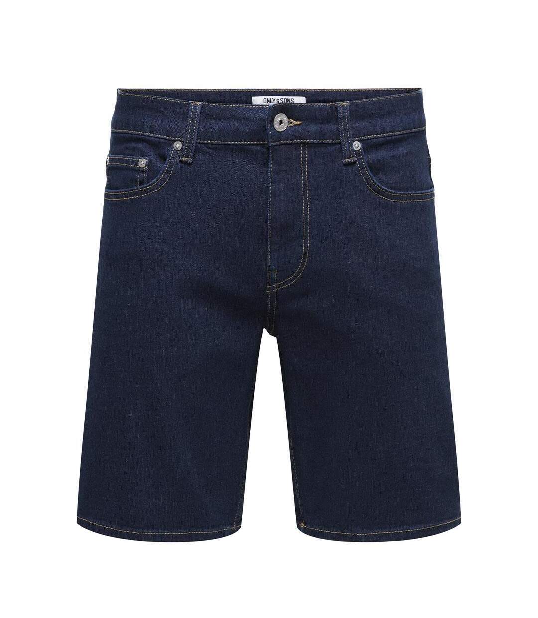 Short en jean bleu brut homme only & sons weft-2